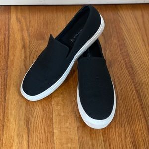 Kelsea Steven by Steve Madden Black Knit Slip On Shoes